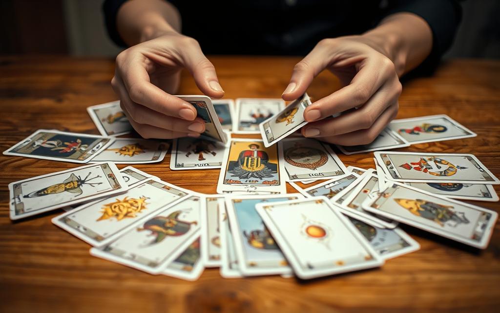 how to shuffle a tarot deck